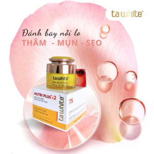tawhite Kem Mụn Thâm Trắng Da Mờ Sẹo Ta White 25g