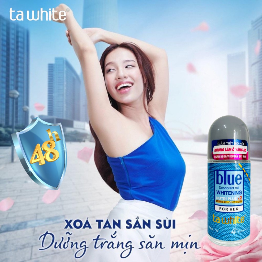 Lăn Khử Mùi Ta White Không Ố Vàng Ngăn Tiết Mồ Hôi Đến 48h Cho Nữ