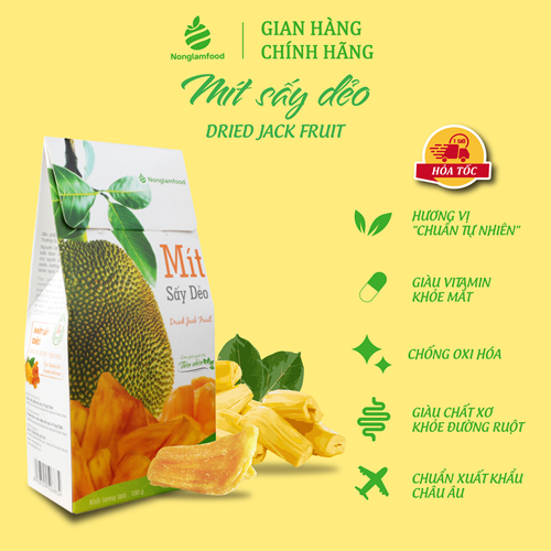 Mít sấy dẻo Nông Lâm Food, hộp 100g