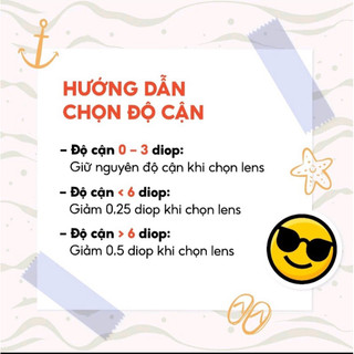EYE VINA Clear Lens 1th - 3th - 6th - Kính áp tròng trong suốt. Độ cận từ -1.00 đến -10.00