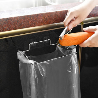 Giá KHUNG TREO túi đựng rác ,Móc Inox Treo Túi Đựng Rác Nhà Bếp - Móc Treo Túi Đựng Thức Ăn Thừa Nhà Bếp