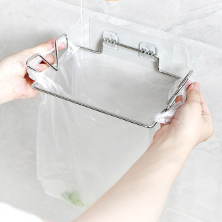 Giá KHUNG TREO túi đựng rác ,Móc Inox Treo Túi Đựng Rác Nhà Bếp - Móc Treo Túi Đựng Thức Ăn Thừa Nhà Bếp