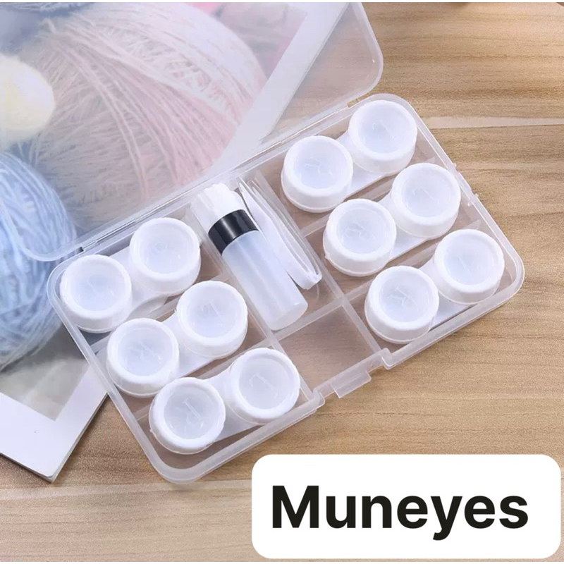 khay 6 ô đựng lens màu đục