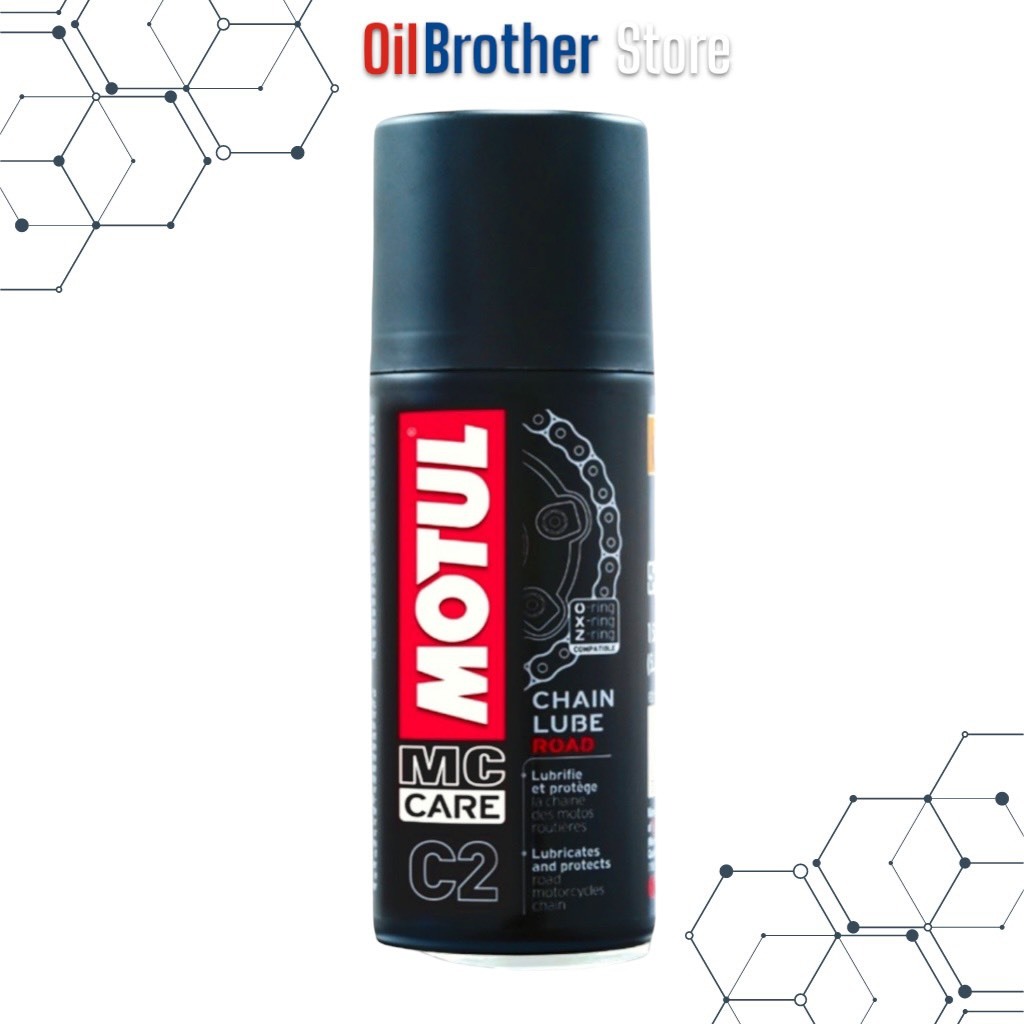 2x400ml Grasso Spray Catena Moto MOTUL Chain Lube C4 Racing Road - Per Uso Pista