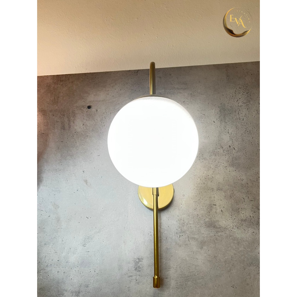 Đèn tường decor phòng khách, phòng ngủ EVA W5023 phong cách hiện đại bóng E14 D150mm bảo hành 12 tháng