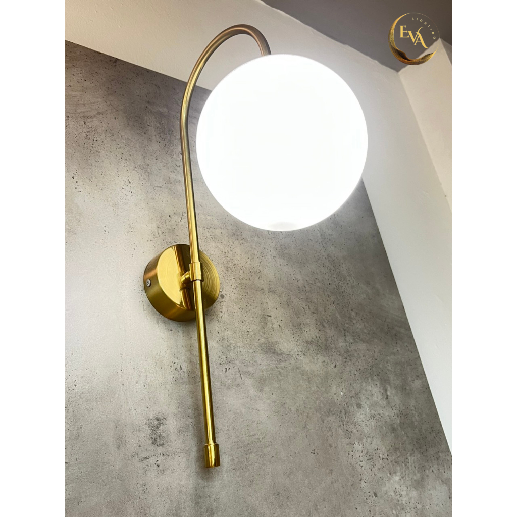 Đèn tường decor phòng khách, phòng ngủ EVA W5023 phong cách hiện đại bóng E14 D150mm bảo hành 12 tháng