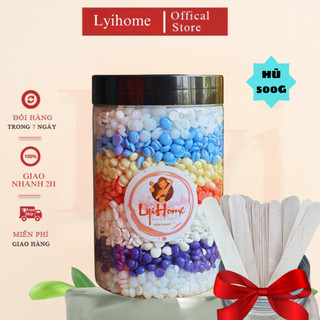 [TẶNG 100G+SERUM] Hũ 500g sáp wax lông sữa dừa cao cấp lyihome, sáp wax nóng chất dẻo dễ thao tác