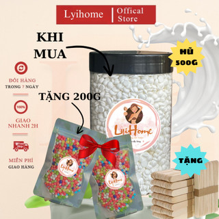 [TẶNG 200G] Hũ 500g sáp sữa dừa wax lông nóng cao cấp lyihome, sáp wax nóng lấy sạch gốc lông