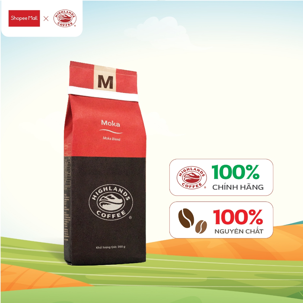 Ảnh Cà Phê Rang Xay Moka Highlands Coffee 200g/gói 1