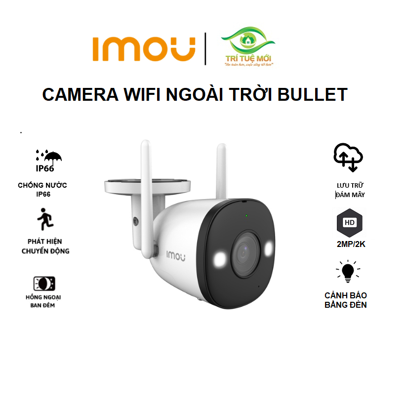 (3)Camera imou wifi ngoài trời F32FP 3M 1080P tích hợp đèn báo, chống ...