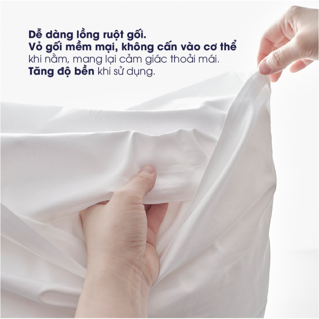 Ảnh Vỏ gối nằm Changmi Bedding 100% Cotton Percale bền, thoáng mát và mềm mại. Chuẩn khách sạn 5 sao 4