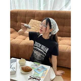 Áo Thun Nữ Baby Tee " Rạp xiếc " - Kraken Drk 250gsm cotton 2 chiều