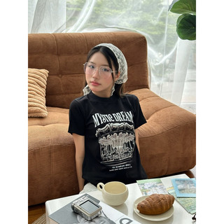Áo Thun Nữ Baby Tee " Rạp xiếc " - Kraken Drk 250gsm cotton 2 chiều