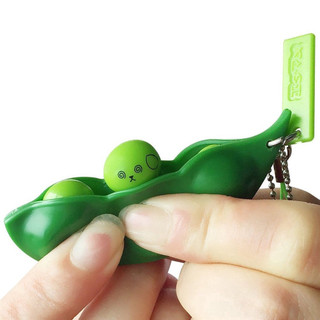 Móc Khóa Hạt Đậu, Đồ chơi bóp Squishy hình đậu Hà Lan dễ thương