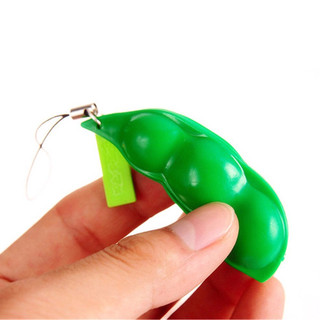 Móc Khóa Hạt Đậu, Đồ chơi bóp Squishy hình đậu Hà Lan dễ thương