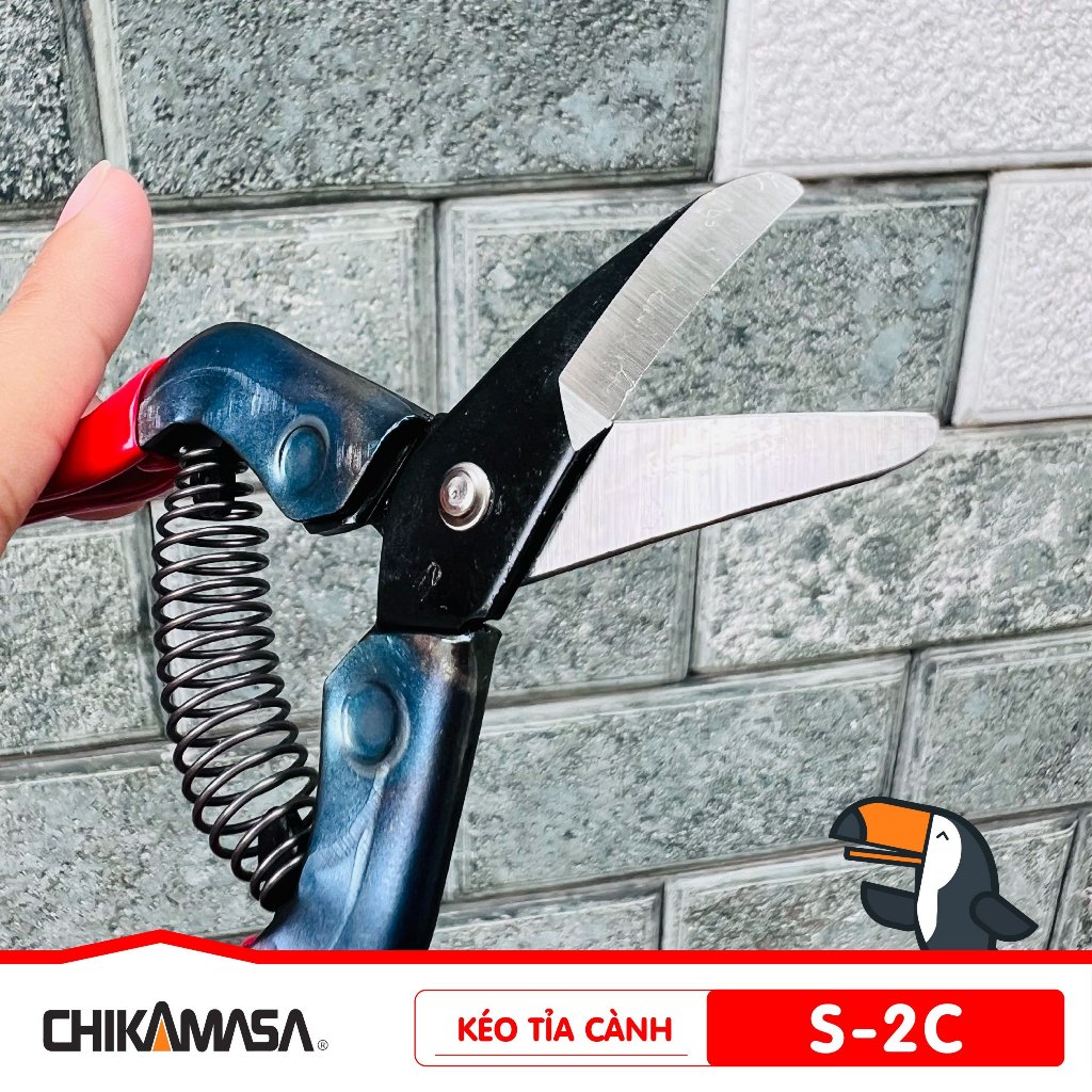 Kéo tỉa cành cao cấp Nhật Bản Chikamasa S-2C  - lưỡi thép carbon chất lượng cao siêu bén