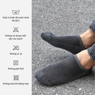 Vớ Tất Nam Tàng Hình Xù Dày Dặn Lưới Thoáng Khí T&T SOCKS Nhiều Màu Khử Mùi Hôi TRỊNH CHUNG - NAM010