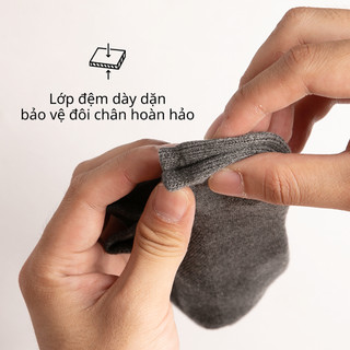 Vớ Tất Nam Tàng Hình Xù Dày Dặn Lưới Thoáng Khí T&T SOCKS Nhiều Màu Khử Mùi Hôi TRỊNH CHUNG - NAM010