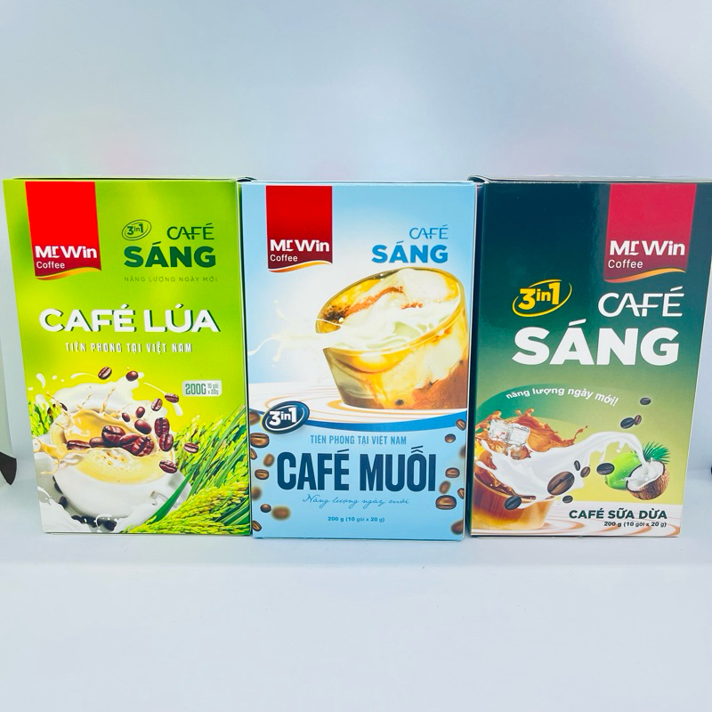 Cà phê muối MrWin, Cà phê sáng Sữa Dừa Mr.Win 200g | Shopee Việt Nam