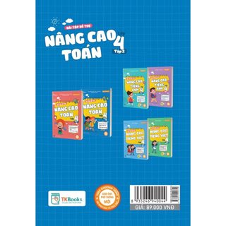 Sách - Combo Bài Tập Hổ Trợ Nâng Cao Toán Lớp 4 Tập 1 + 2 (Lẻ hoặc combo) Mcbooks