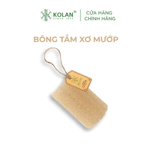 Bông Tắm KOLAN, Tạo Bọt Xơ Mướp Tự Nhiên, Tẩy Tế Bào Chết & Massage Cơ Thể Khi Tắm