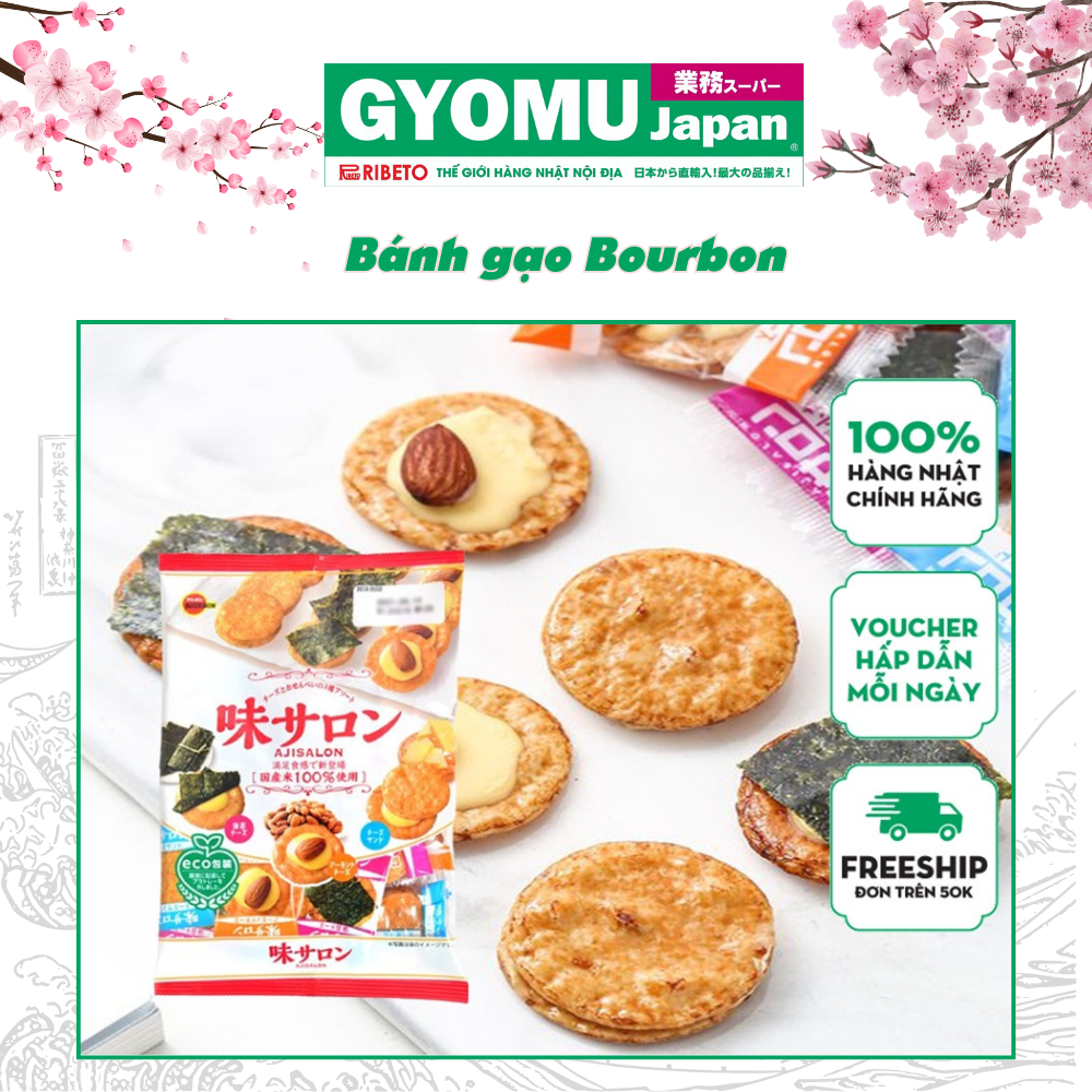Bánh gạo Bourbon Tổng Hợp 63g, bánh gạo Nhật Bản - GYOMU JAPAN | Shopee ...