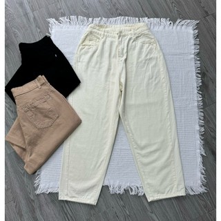 Quần baggy Nhỏ Clothing bigsize nữ lưng cao chất kaki mềm ít nhăn form basic trẻ trung thời trang nhiều phong cách Q513