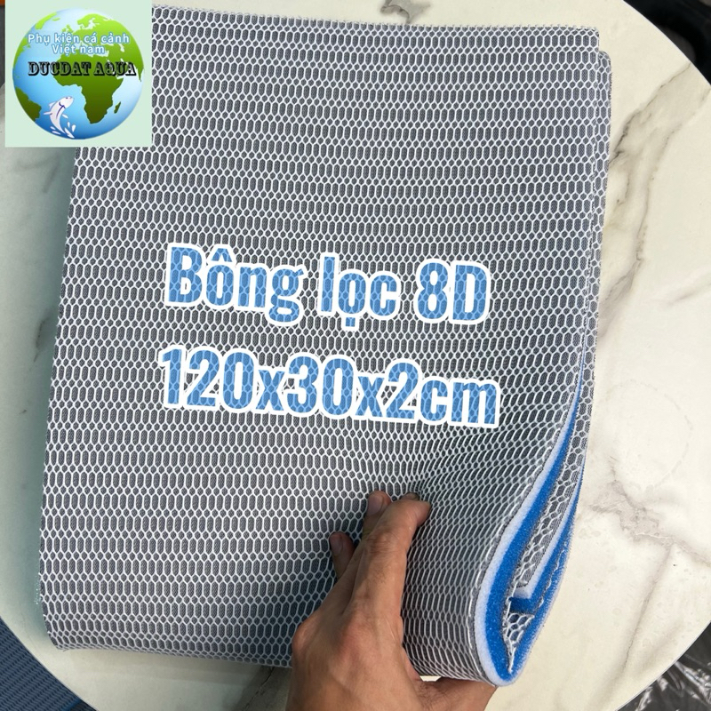 bông lọc nước 8d kích thước lớn 120x50x2cm & 120x30x2cm cho bể cá cảnh thuỷ sinh giá tốt 9