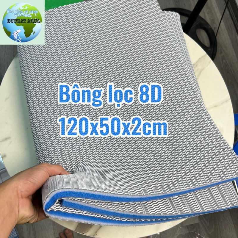bông lọc nước 8d kích thước lớn 120x50x2cm & 120x30x2cm cho bể cá cảnh thuỷ sinh giá tốt 8