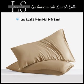 Vỏ gối áo gối  Lụa LS Lavish Silk êm ái mềm mại cao cấp Màu Ngẫu Nhiên - Chat Chọn Màu