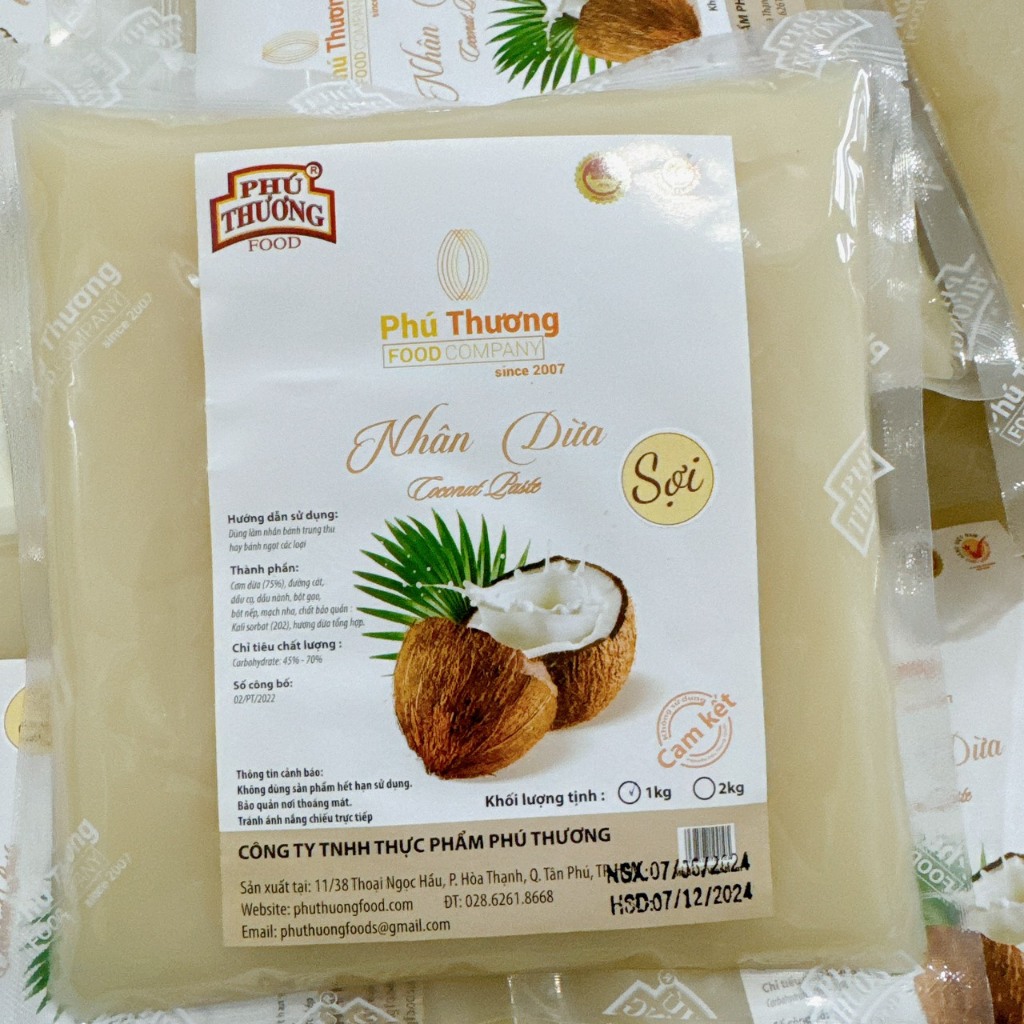 Nhân dừa sợi non Phú Thương 1kg