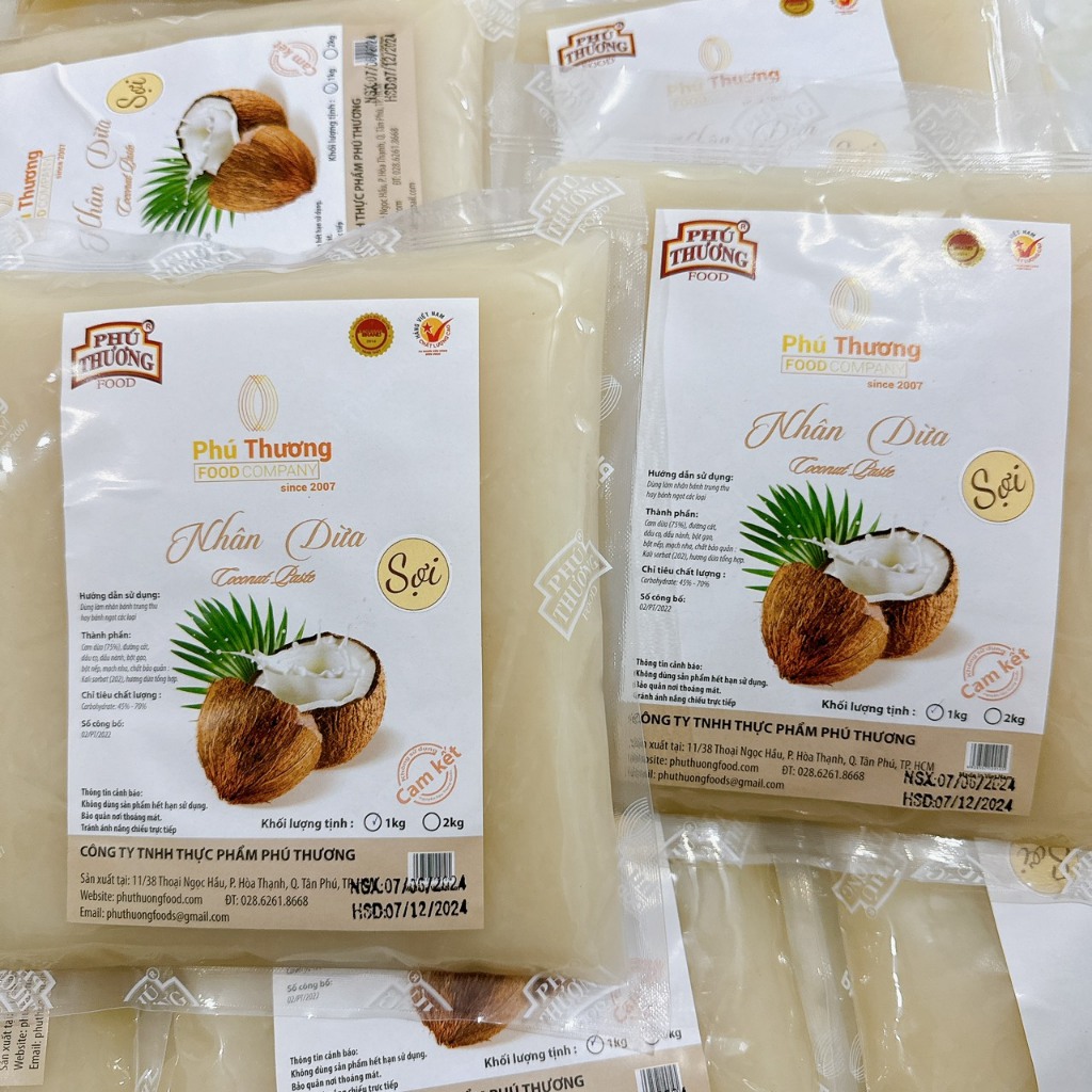 Nhân dừa sợi non Phú Thương 1kg