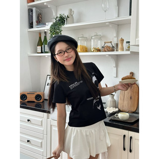 Áo Thun Nữ Baby Tee "Smoking Man" - Kraken Drk 250gsm cotton 2 chiều