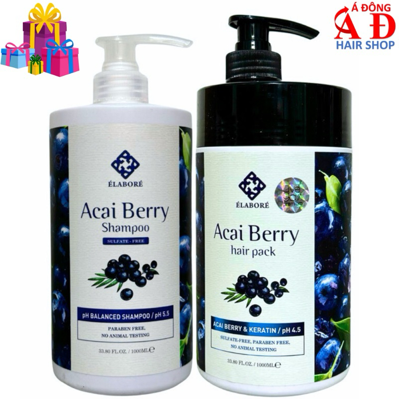 [cực thơm] DẦU GỘI XẢ LIVEGAIN ELABORE ACAI BERRY KOREA SIÊU MƯỢT NEW 1000ML