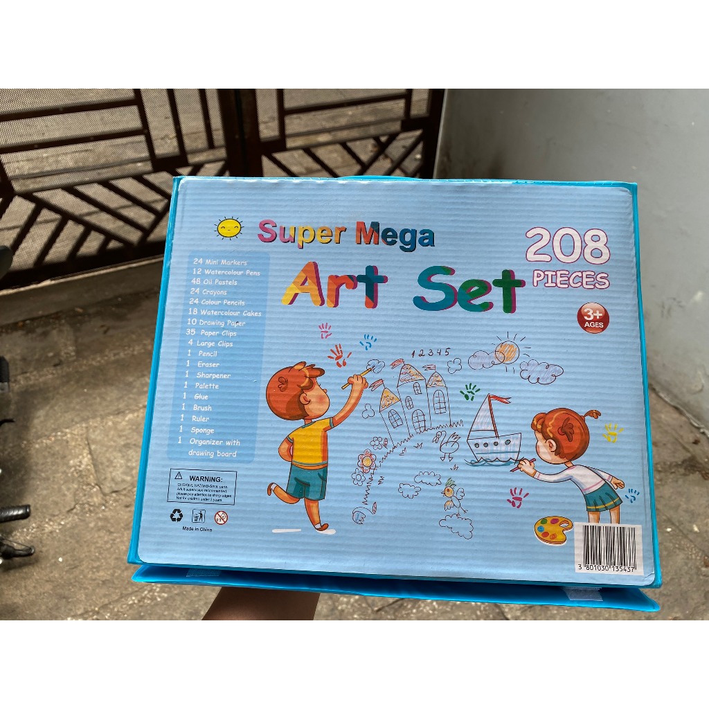 Bút Màu Cho Bé 208CT - Quà Sinh Nhật Bé Hoạ Cụ Vẽ Tranh Có Bút Chì, Màu Nước Dạng