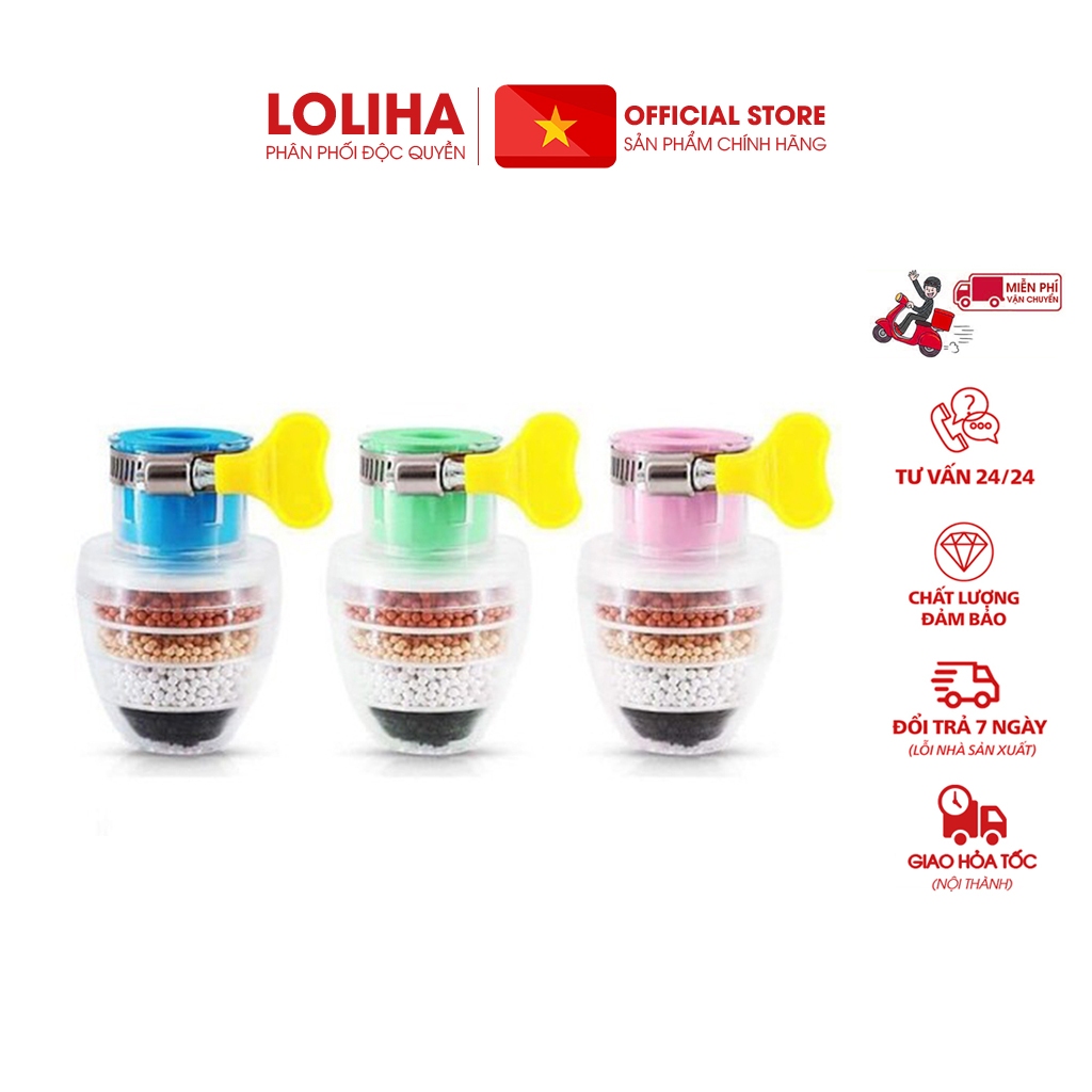 🎀FREESHIP🎀 Combo 5 đầu vòi lọc nước 6 tầng