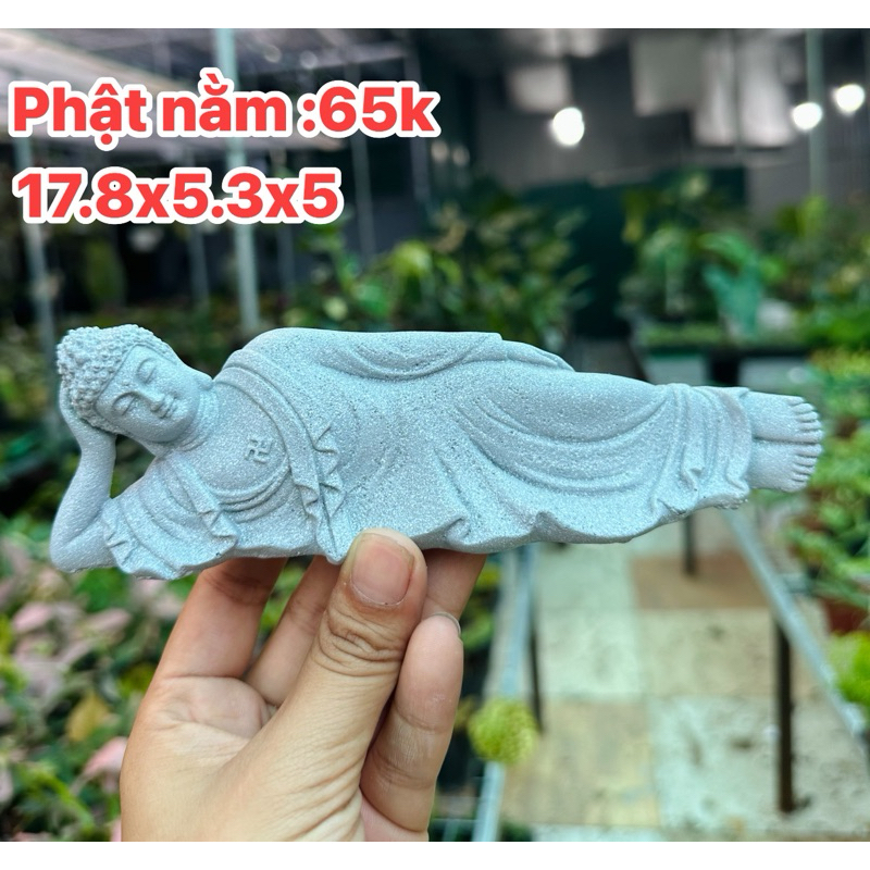 Phật nằm ngủ - chất liệu bột đá setup tiểu cảnh,terrarium