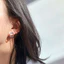 Bông tai hình học rỗng phong cách hàn quốc khí chất đơn giản