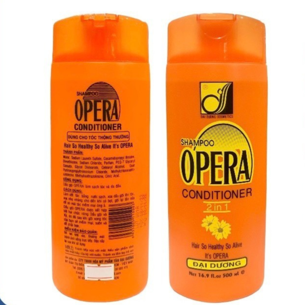 Dầu gội đầu Opera 2 trong 1 giảm gàu và rụng tóc làm sạch tóc và da dầu 500ml