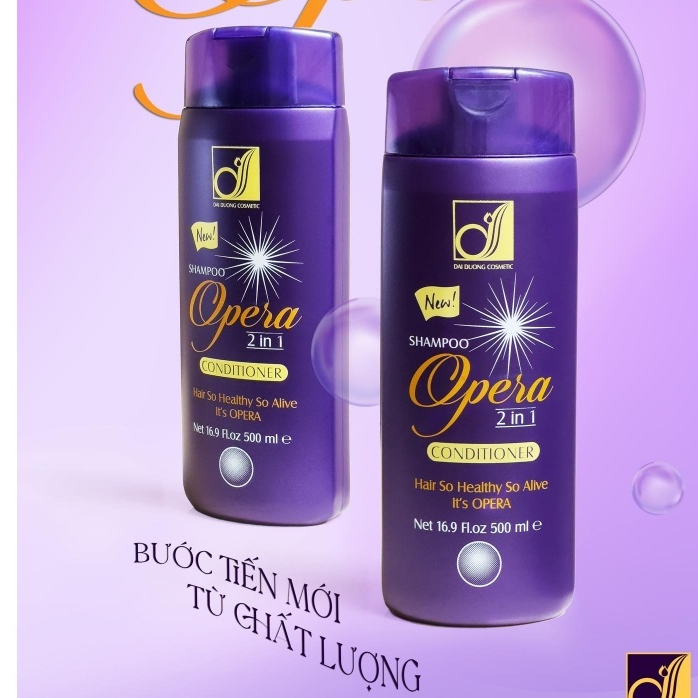 Dầu gội đầu Opera 2 trong 1 giảm gàu và rụng tóc làm sạch tóc và da dầu 500ml