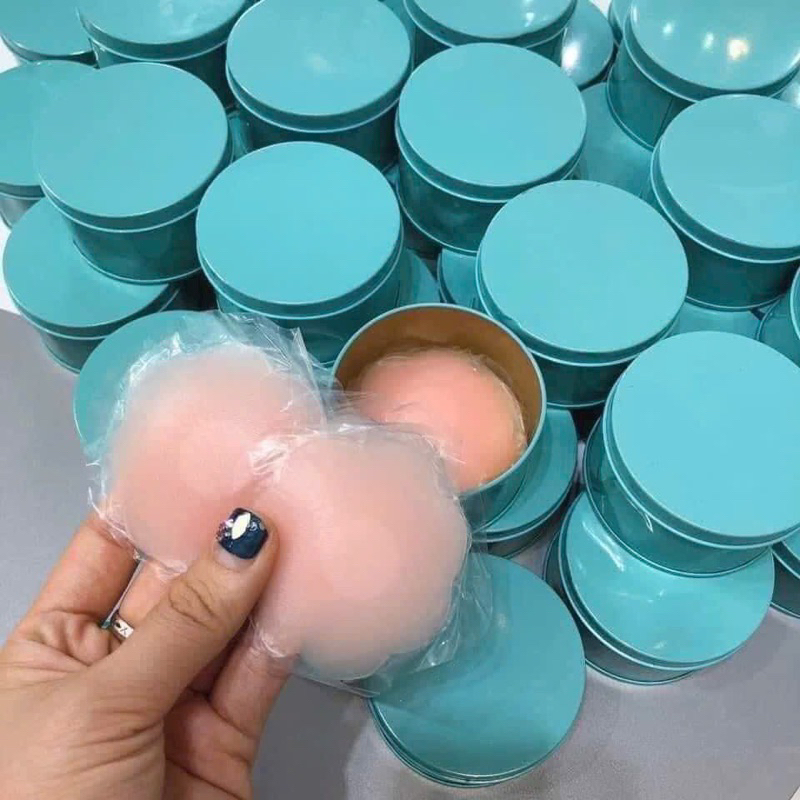 MIẾNG DÁN NHŨ HOA SILICON HỘP XANH
