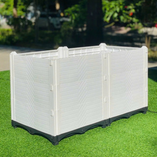 Chậu lắp ghép nhựa HDPE/PP 100x50x55cm: Thẩm mỹ, chắc chắn, dễ lắp đặt, phù hợp mọi cây trồng.