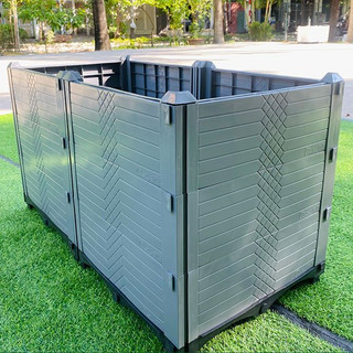 Chậu lắp ghép nhựa HDPE/PP 100x50x55cm: Thẩm mỹ, chắc chắn, dễ lắp đặt, phù hợp mọi cây trồng.