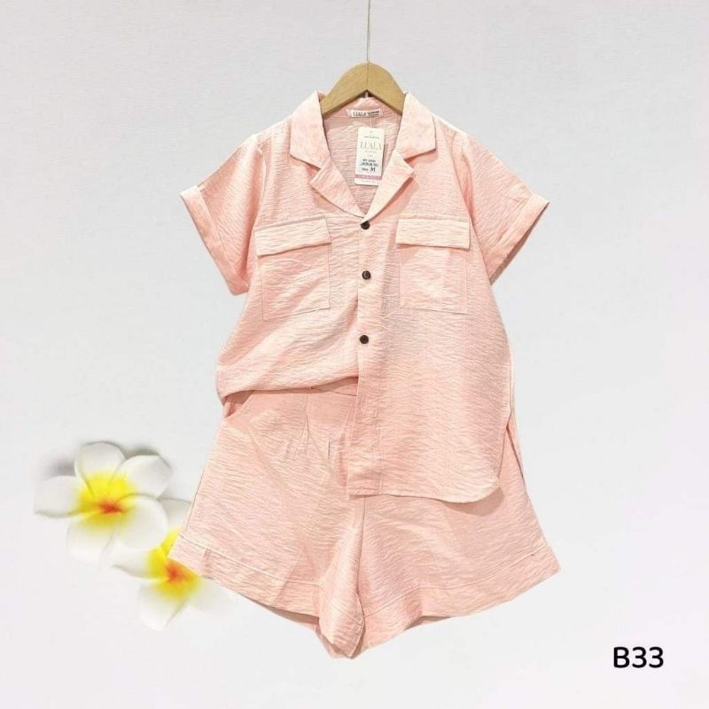 Bộ đũi nữ, đồ bộ nữ áo sơ mi quần ngắn có 2 túi áo, chất đũi tơ xước mềm mát, nhiều size.