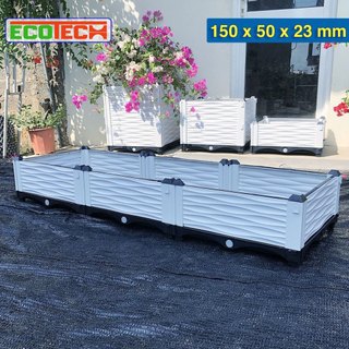 Chậu Ghép Thông Minh 150x50x23cm Nhựa HDPE/PP Cao Cấp, Trồng Rau, Hoa, Cây Cảnh Sân Thượng Ban Công