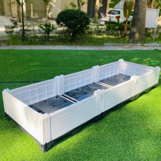 Chậu Ghép Thông Minh 150x50x23cm Nhựa HDPE/PP Cao Cấp, Trồng Rau, Hoa, Cây Cảnh Sân Thượng Ban Công