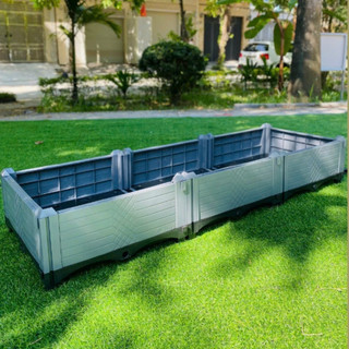 Chậu Ghép Thông Minh 150x50x23cm Nhựa HDPE/PP Cao Cấp, Trồng Rau, Hoa, Cây Cảnh Sân Thượng Ban Công