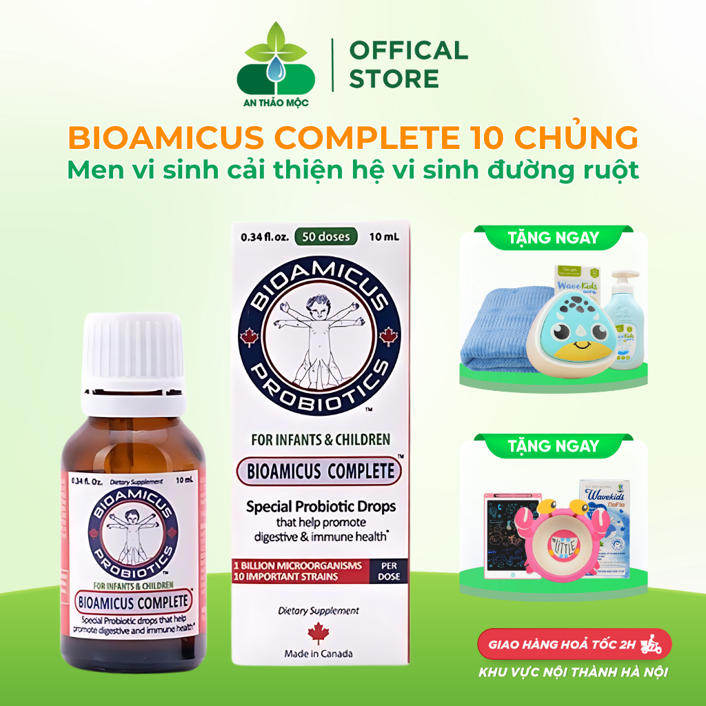 Men Vi Sinh Bioamicus Complete Men 10 Chủng Giúp Bé Tiêu Hóa Tốt Giảm ...