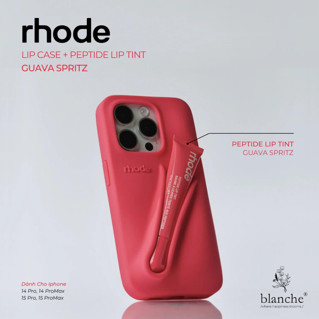 Ốp Điện Thoại Rhode Lip Case Shortcake, Peach Pit, Guava