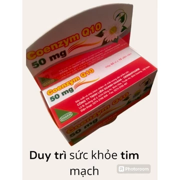 Coenzyme Q10 50mg hộp 50 viên giúp duy trì sức khỏe tim mạch ,chống oxy hóa